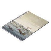 De stad Paramaribo (kleurengravure) Notitieboek (Linkerzijde)