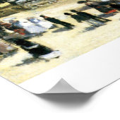 De stad Parijs door Claude Monet Poster (Hoek)