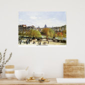 De stad Parijs door Claude Monet Poster (Keuken)