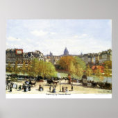 De stad Parijs door Claude Monet Poster (Voorkant)