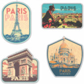 De stad Parijs Frankrijk is mijn trotse thuisstad  Sticker (Voorkant)