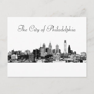 De stad Philadelphia Briefkaart