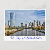 De stad Philadelphia Briefkaart (Voorkant)