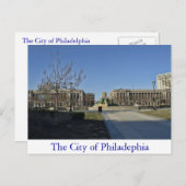 De stad Philadelphia Briefkaart (Voorkant / Achterkant)