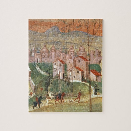 De stad Prato (fresco) Legpuzzel (Verticaal)