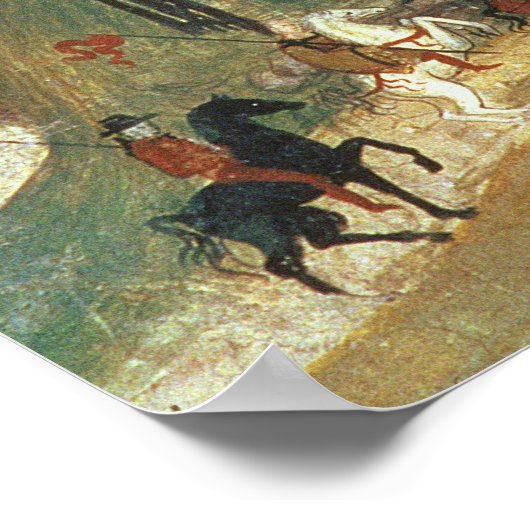 De stad Prato (fresco) Poster (Hoek)