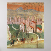 De stad Prato (fresco) Poster (Voorkant)