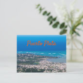 De stad Puerto Plata Briefkaart (Staand voorkant)