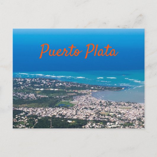 De stad Puerto Plata Briefkaart (Voorkant)
