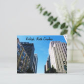 DE STAD RALEIGH, N.C. briefkaart (Staand voorkant)