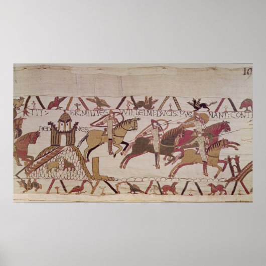 De stad Rennes en de soldaten van Duke William Poster (Voorkant)