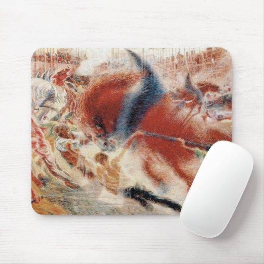 De stad rijst muismat (Met muis)