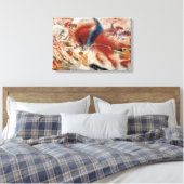 De stad Rises (door Umberto Boccioni) Canvas Afdruk (Insitu (Slaapkamer))
