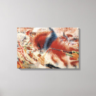 De stad Rises (door Umberto Boccioni) Canvas Afdruk