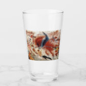 De stad Rises (door Umberto Boccioni) Glas (Voorkant)