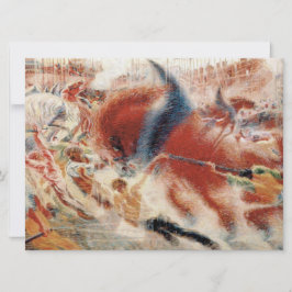 De stad Rises (door Umberto Boccioni) Kaart