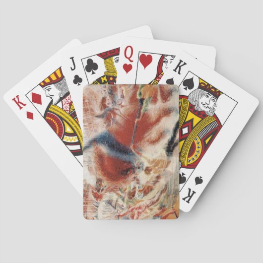 De stad Rises (door Umberto Boccioni) Pokerkaarten (Achterkant)