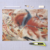 De stad Rises (door Umberto Boccioni) Tissuepapier (Craft)