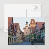 De stad Rothenburg, Duitsland Briefkaart (Voorkant / Achterkant)