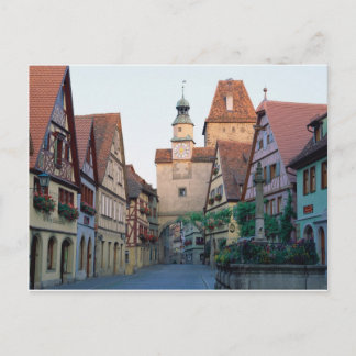 De stad Rothenburg, Duitsland Briefkaart