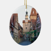 De stad Rothenburg, Duitsland Keramisch Ornament (Rechts)