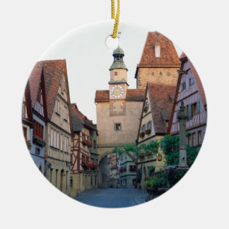 De stad Rothenburg, Duitsland Keramisch Ornament