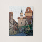 De stad Rothenburg, Duitsland Legpuzzel (Verticaal)