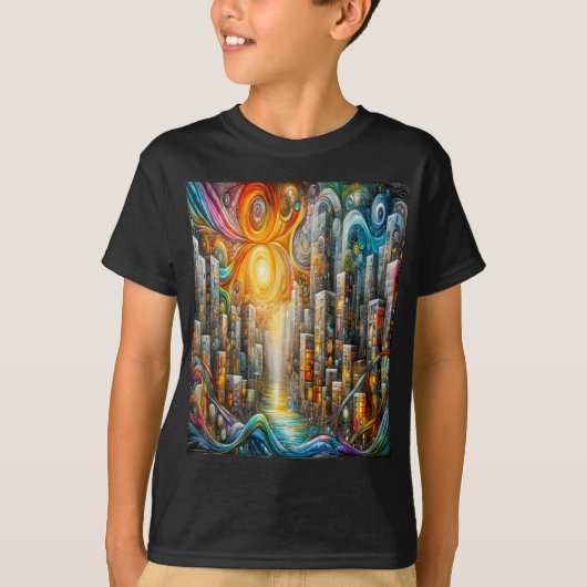 De Stad 's Nachts T-shirt (Voorkant)