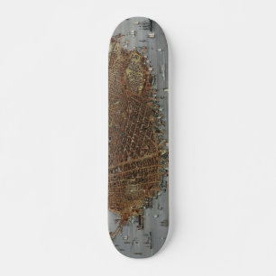 De stad San Francisco Californië uit 1878 Skateboard