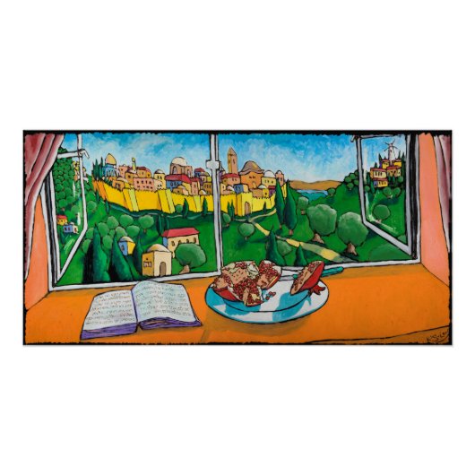 De stad Sangen, het Poster Jonathan Kis-Lev (Voorkant)