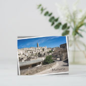 De stad Sassi di Matera Briefkaart (Staand voorkant)
