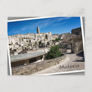 De stad Sassi di Matera Briefkaart