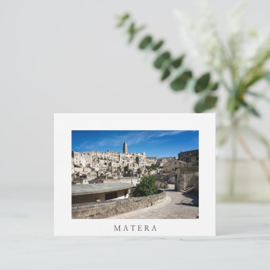 De stad Sassi di Matera Briefkaart (Staand voorkant)