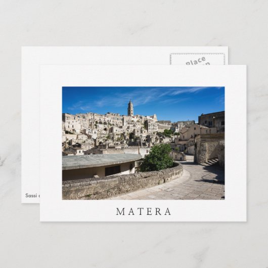 De stad Sassi di Matera Briefkaart (Voorkant / Achterkant)