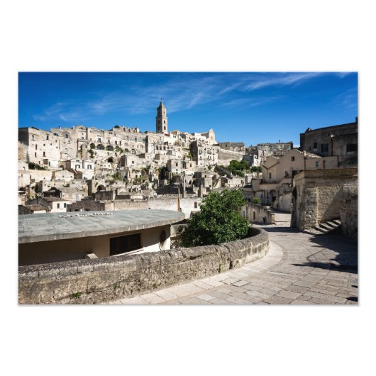 De stad Sassi di Matera Foto Afdruk (Voorkant)