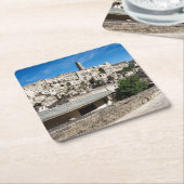 De stad Sassi di Matera Kartonnen Onderzetters (Schuin)