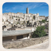 De stad Sassi di Matera Kartonnen Onderzetters (Voorkant)