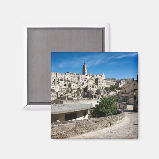 De stad Sassi di Matera Magneet (Voorkant / Achterkant)