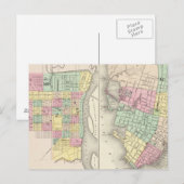 De stad Savannah Georgia Briefkaart (Voorkant / Achterkant)