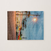 de stad savannah georgia oceanie avond h legpuzzel (Horizontaal)