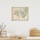 De stad Savannah Georgia Poster (Keuken)