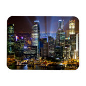 De stad Singapore 's nachts Magneet (Horizontaal)