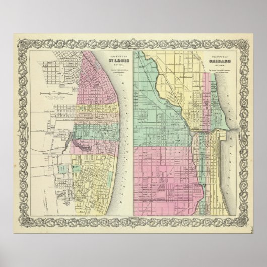De stad St. Louis Missouri Poster (Voorkant)