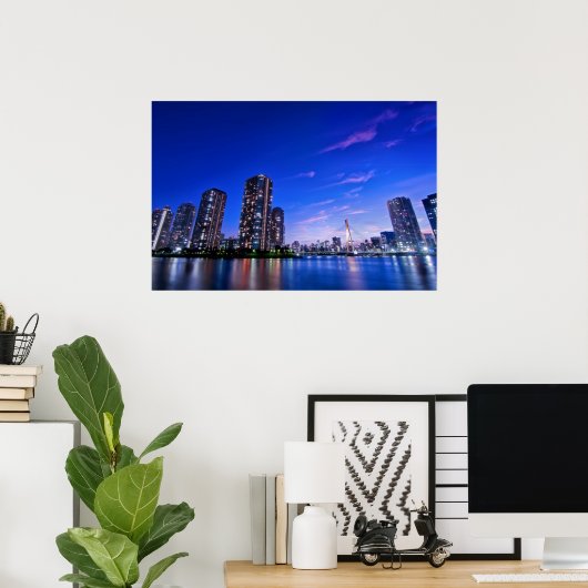 De stad Tokio Poster (Thuiskantoor)