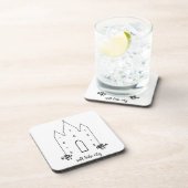 de stad utah tempel is een eenvoudig modern zoutme drankjes onderzetter (Rechterzijde)