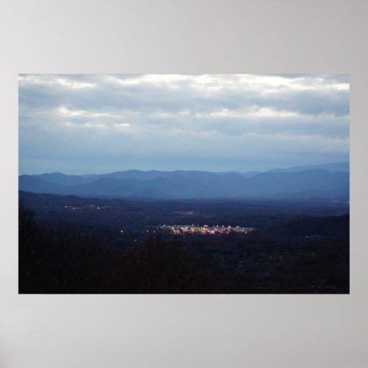 De stad Valley Poster (Voorkant)