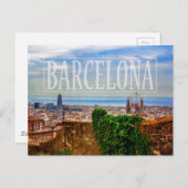De stad van Barcelona Briefkaart (Voorkant / Achterkant)