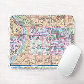 De stad van broederliefde in kaart brengen muismat (Met muis)