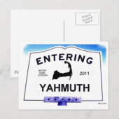 De stad van Cape Cod, Yahmuth (Yarmouth aan Briefkaart (Voorkant / Achterkant)