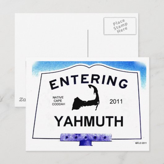 De stad van Cape Cod, Yahmuth (Yarmouth aan Briefkaart (Voorkant / Achterkant)